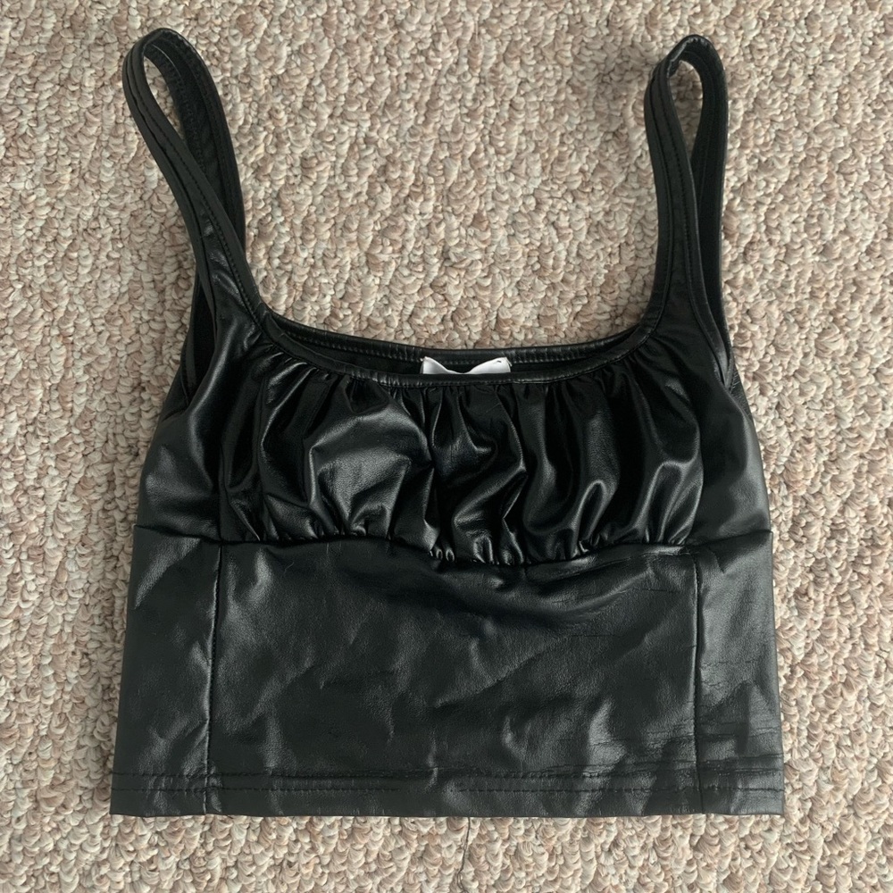 Isabelle’s Cabinet Leather Top - Size S